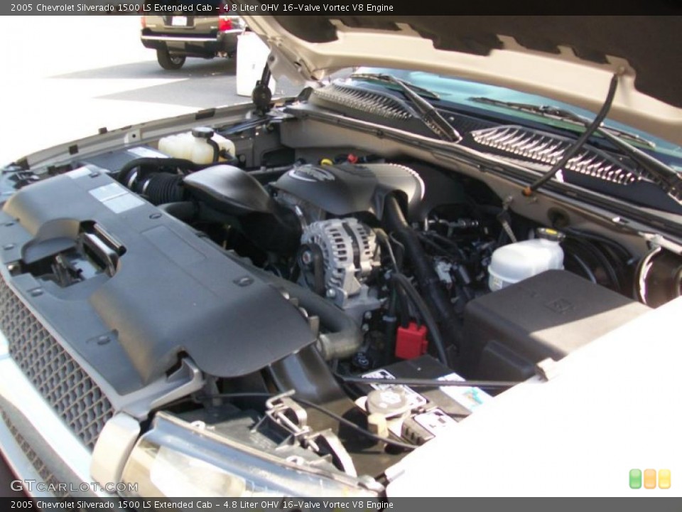 4.8 Liter OHV 16-Valve Vortec V8 Engine for the 2005 Chevrolet Silverado 1500 #38462625