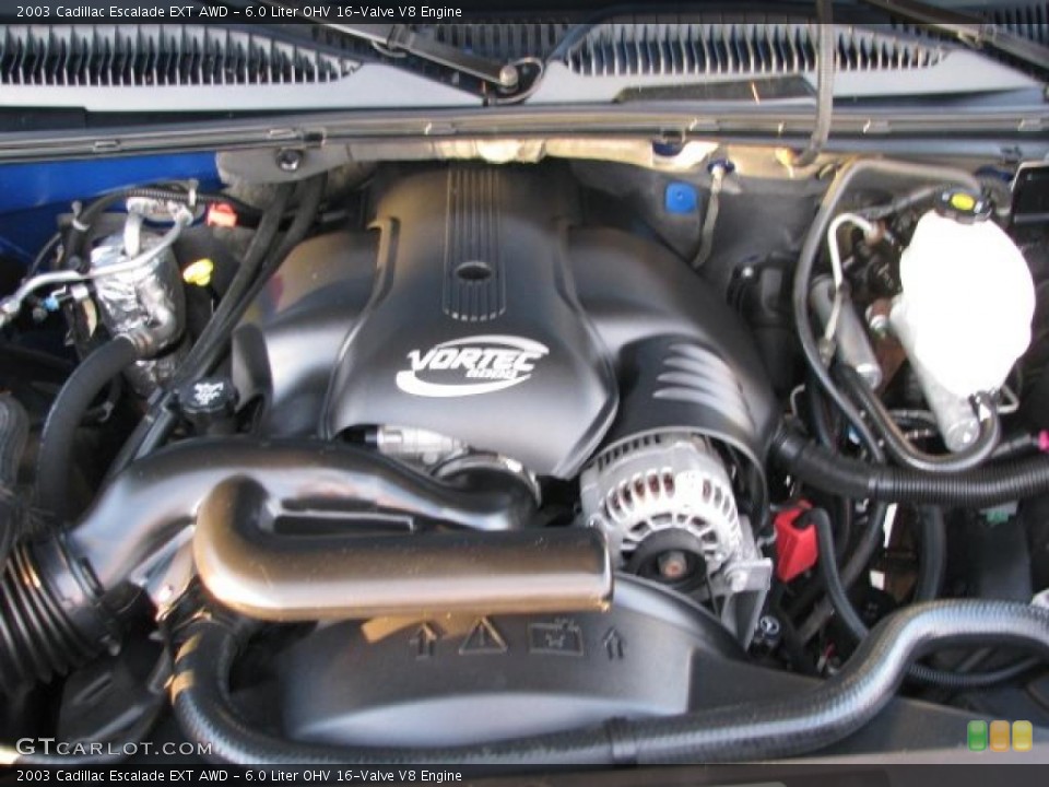 6.0 Liter OHV 16-Valve V8 Engine for the 2003 Cadillac Escalade #38463685