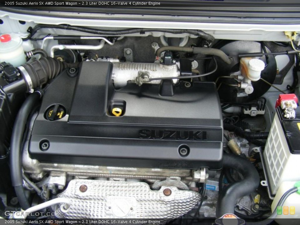 2.3 Liter DOHC 16-Valve 4 Cylinder 2005 Suzuki Aerio Engine