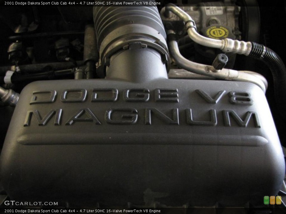 4.7 Liter SOHC 16-Valve PowerTech V8 Engine for the 2001 Dodge Dakota #38478219