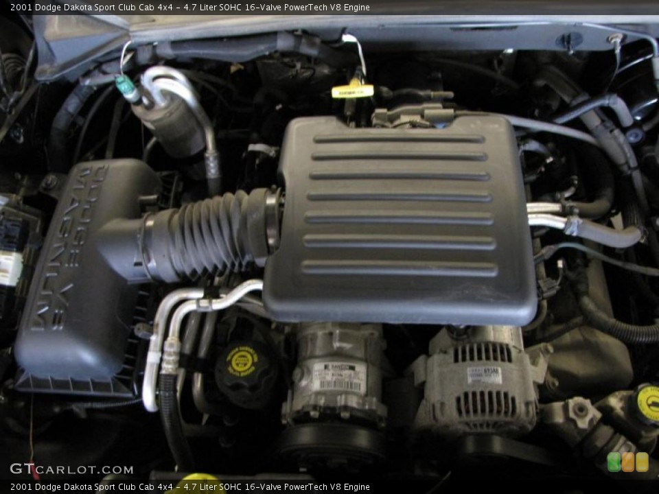 4.7 Liter SOHC 16-Valve PowerTech V8 Engine for the 2001 Dodge Dakota #38478235