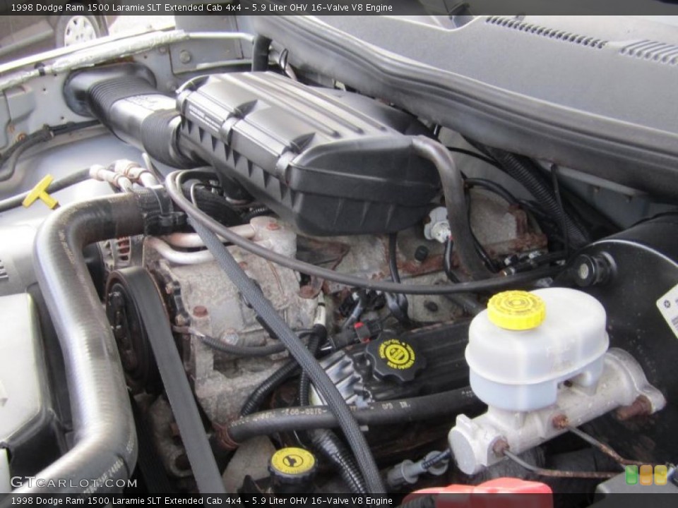 5.9 Liter OHV 16-Valve V8 Engine for the 1998 Dodge Ram 1500 #38492823