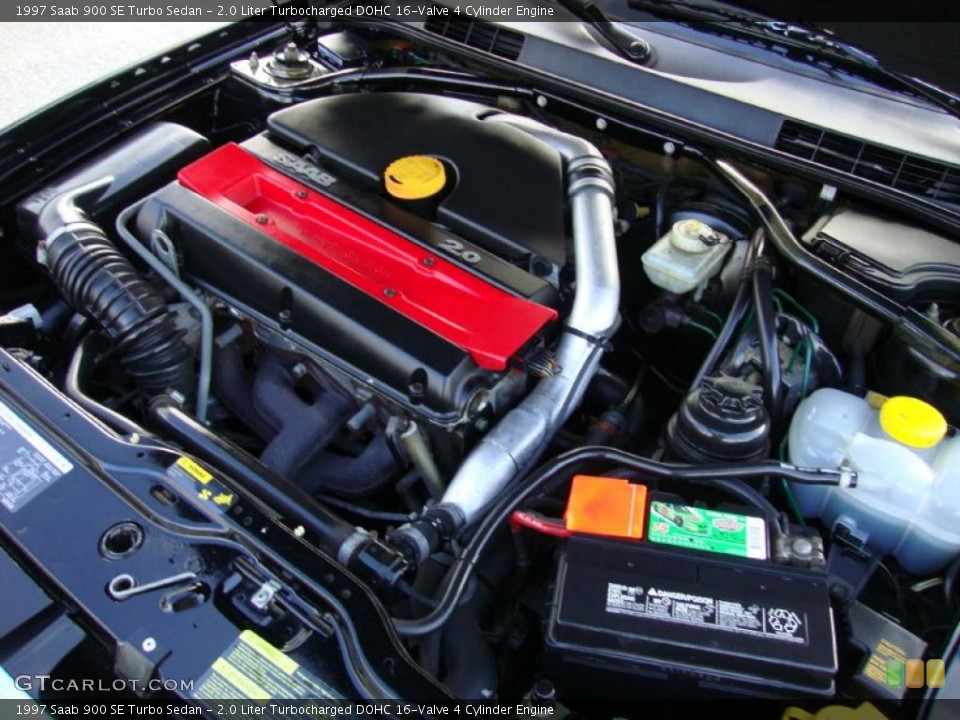 2.0 Liter Turbocharged DOHC 16-Valve 4 Cylinder 1997 Saab 900 Engine