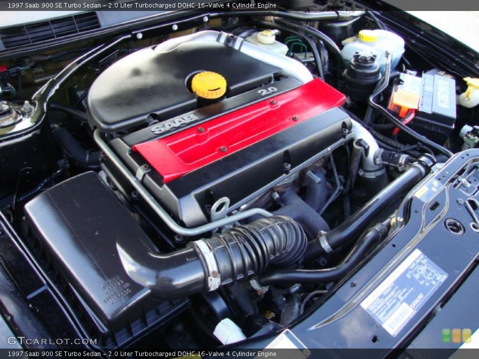 2.0 Liter Turbocharged DOHC 16-Valve 4 Cylinder Engine for the 1997 Saab 900 #38496879