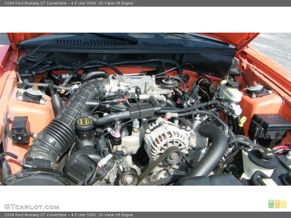 4.6 Liter SOHC 16-Valve V8 Engine for the 2004 Ford Mustang #38497571