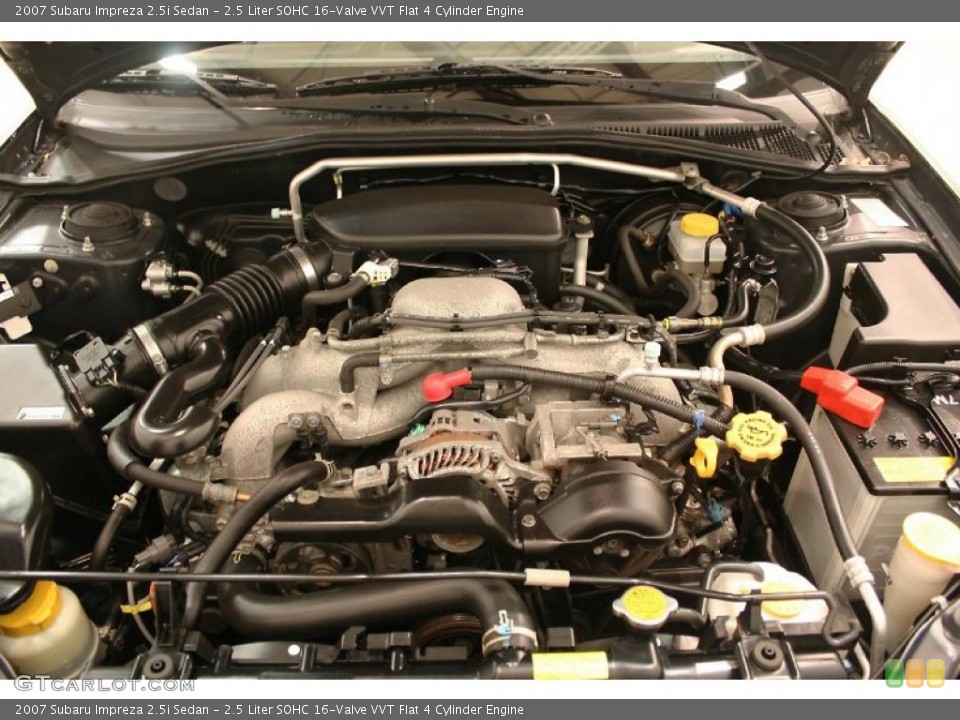 2.5 Liter SOHC 16-Valve VVT Flat 4 Cylinder Engine for the 2007 Subaru Impreza #38499187