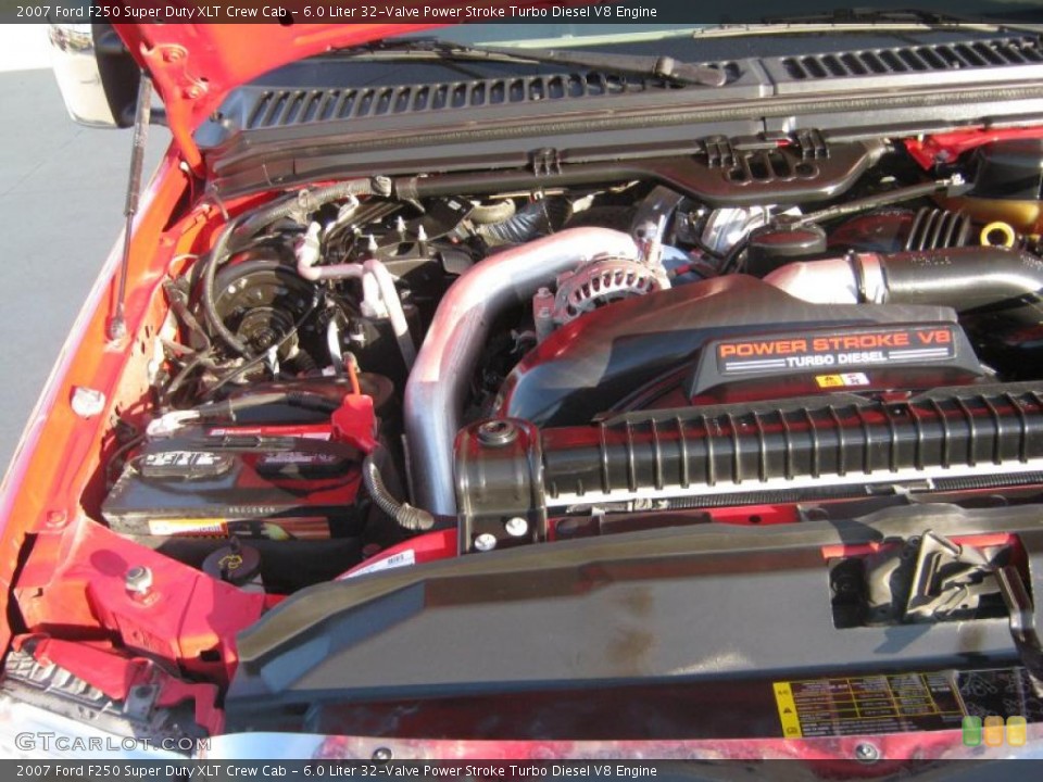 6.0 Liter 32-Valve Power Stroke Turbo Diesel V8 Engine for the 2007 Ford F250 Super Duty #38513655