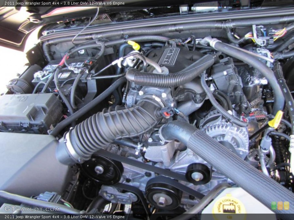 3.8 Liter OHV 12Valve V6 Engine for the 2011 Jeep