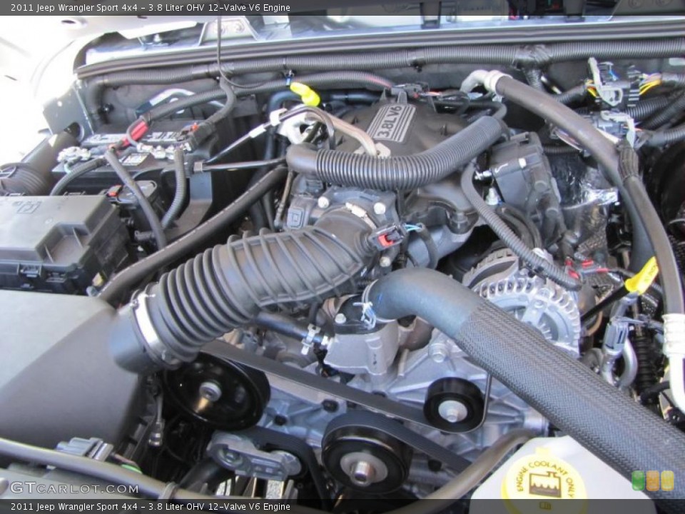 3.8 Liter OHV 12-Valve V6 Engine for the 2011 Jeep Wrangler #38515571