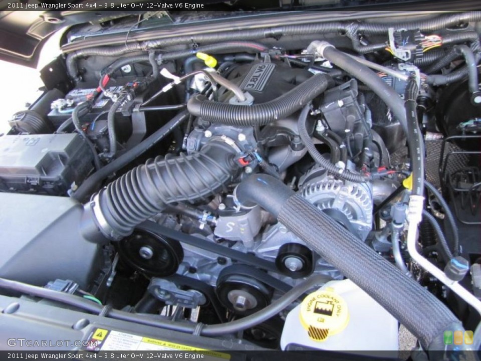 3.8 Liter OHV 12-Valve V6 Engine for the 2011 Jeep Wrangler #38515771