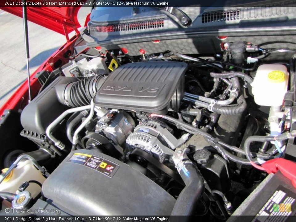 3.7 Liter SOHC 12-Valve Magnum V6 Engine for the 2011 Dodge Dakota #38516203