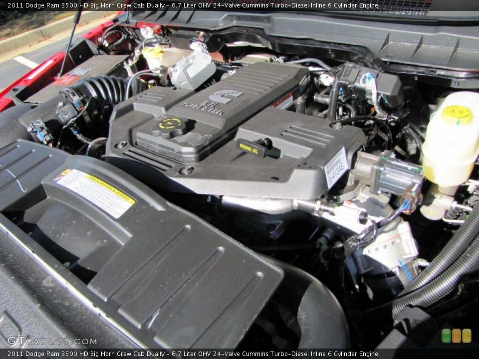 6.7 Liter OHV 24-Valve Cummins Turbo-Diesel Inline 6 Cylinder Engine for the 2011 Dodge Ram 3500 HD #38516443