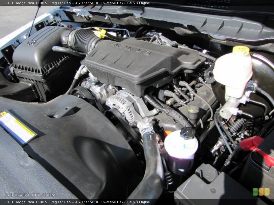 4.7 Liter SOHC 16-Valve Flex-Fuel V8 Engine for the 2011 Dodge Ram 1500 #38516595