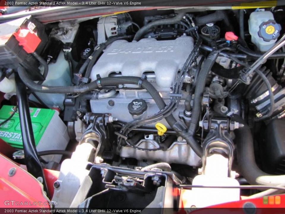 3.4 Liter OHV 12-Valve V6 2003 Pontiac Aztek Engine