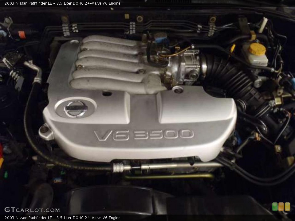 3.5 Liter DOHC 24-Valve V6 2003 Nissan Pathfinder Engine