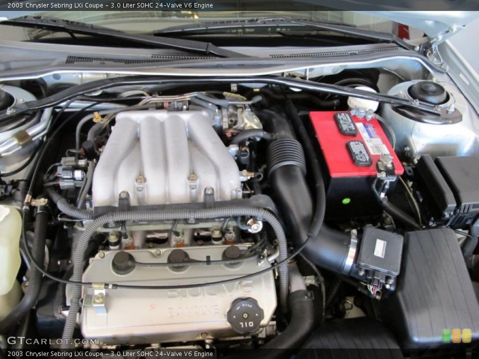 3.0 Liter SOHC 24-Valve V6 2003 Chrysler Sebring Engine
