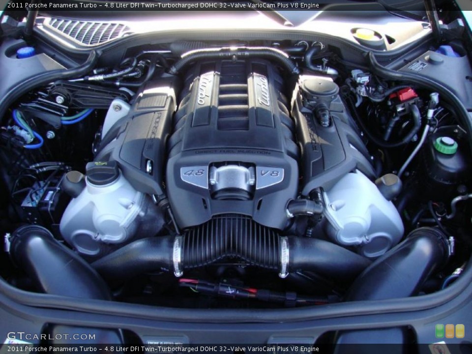 4.8 Liter DFI Twin-Turbocharged DOHC 32-Valve VarioCam Plus V8 Engine for the 2011 Porsche Panamera #38583692