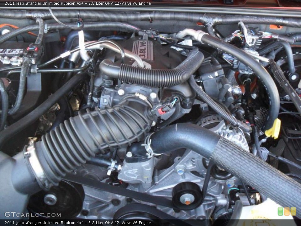 3.8 Liter OHV 12-Valve V6 Engine for the 2011 Jeep Wrangler Unlimited #38589565