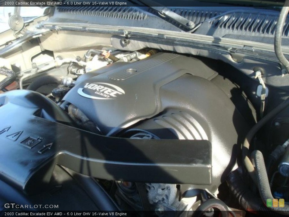6.0 Liter OHV 16-Valve V8 Engine for the 2003 Cadillac Escalade #38593869