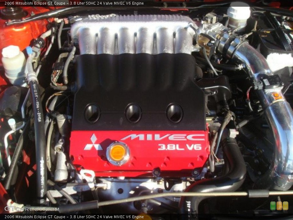 3.8 Liter SOHC 24 Valve MIVEC V6 Engine for the 2006 Mitsubishi Eclipse #38594221