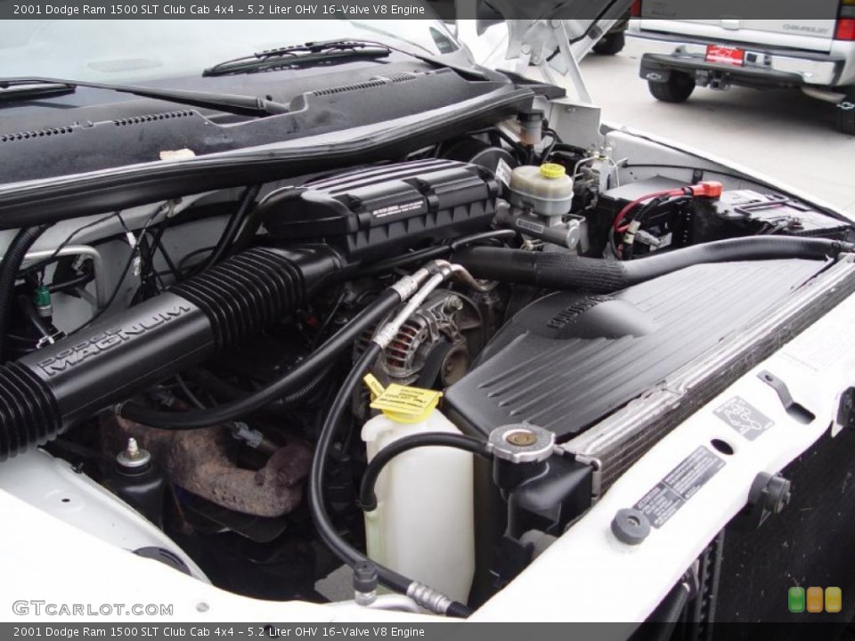 5.2 Liter OHV 16-Valve V8 Engine for the 2001 Dodge Ram 1500 #38613378