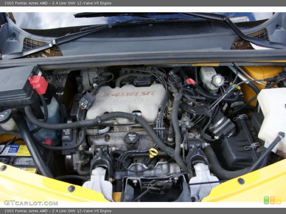 3.4 Liter OHV 12-Valve V6 Engine for the 2003 Pontiac Aztek #38618650