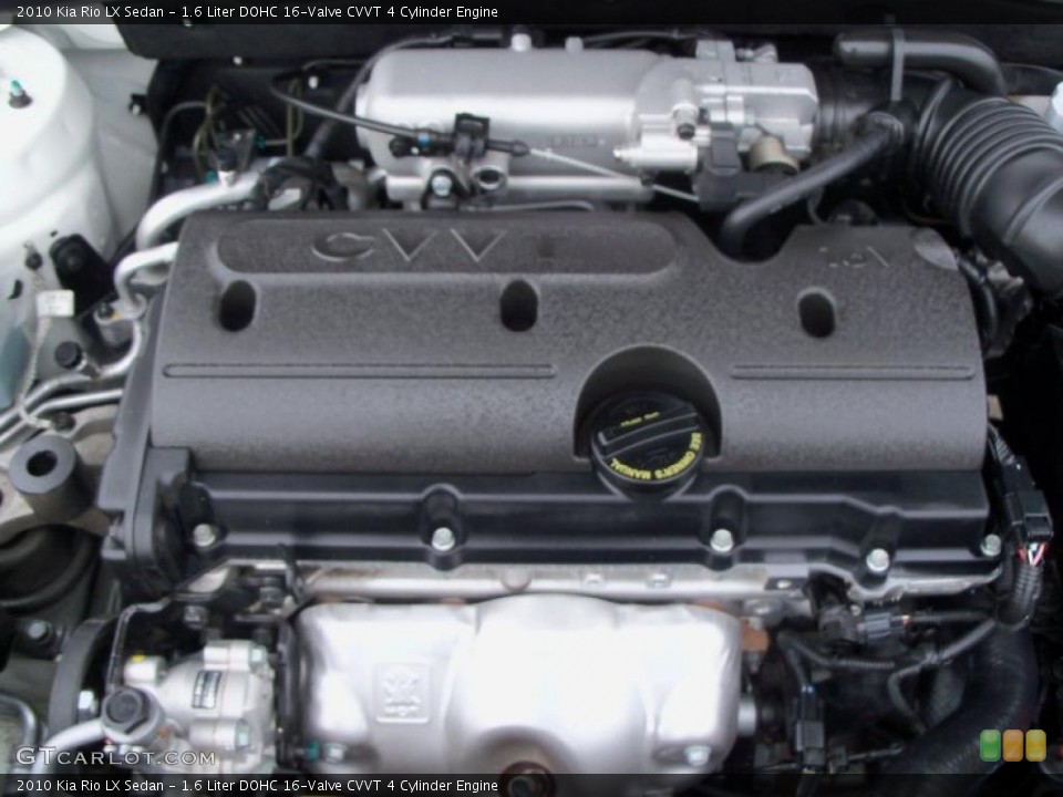 1.6 Liter DOHC 16-Valve CVVT 4 Cylinder Engine for the 2010 Kia Rio #38628774