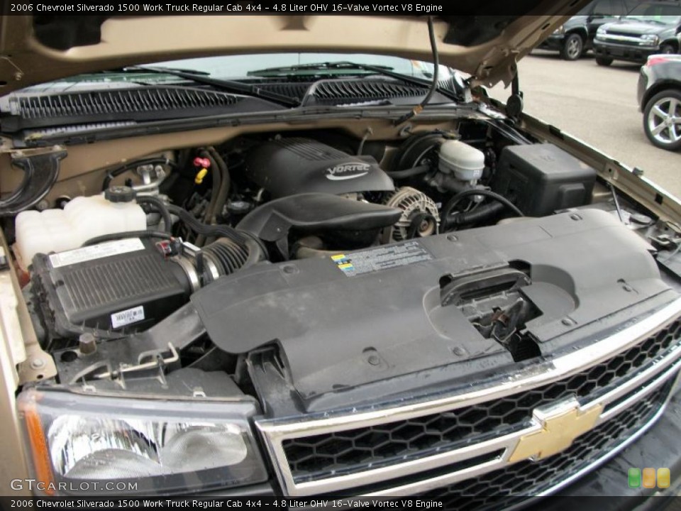 4.8 Liter OHV 16-Valve Vortec V8 Engine for the 2006 Chevrolet Silverado 1500 #38630014