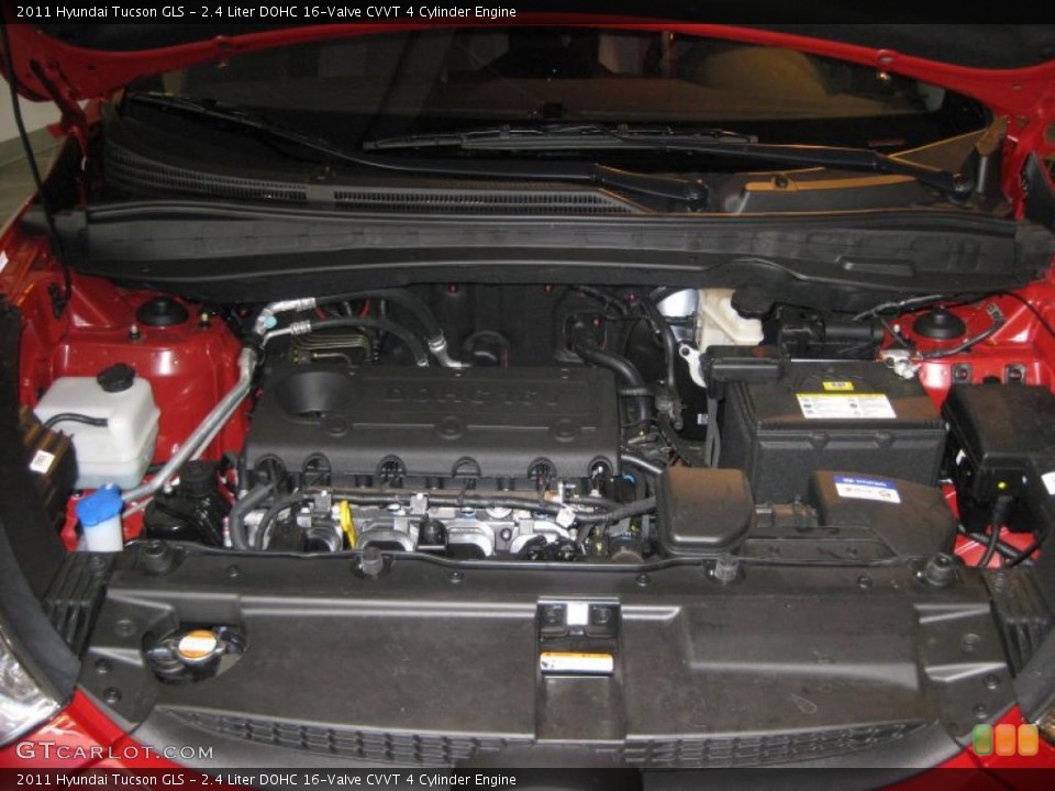 2.4 Liter DOHC 16-Valve CVVT 4 Cylinder Engine for the 2011 Hyundai Tucson #38637702