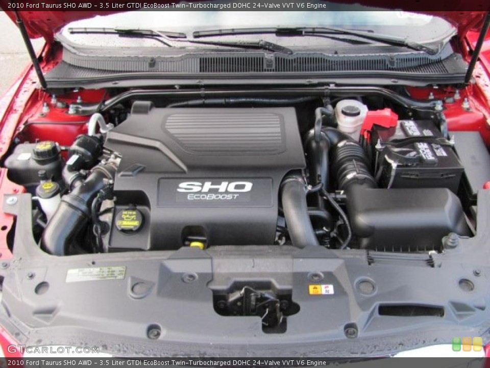 3.5 Liter GTDI EcoBoost Twin-Turbocharged DOHC 24-Valve VVT V6 Engine for the 2010 Ford Taurus #38641594