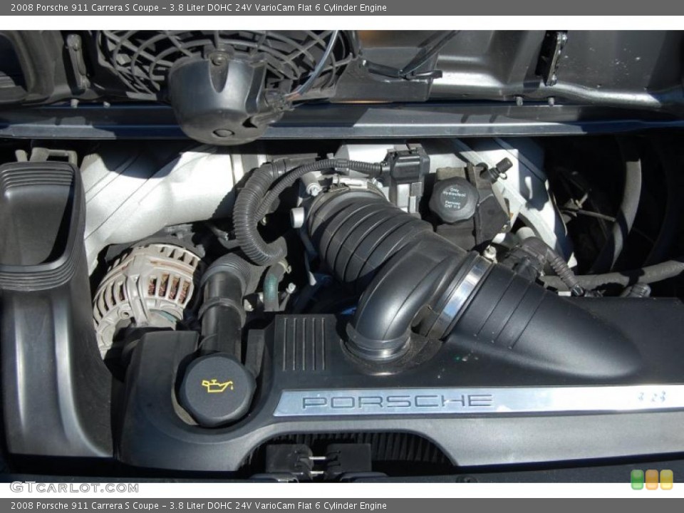 3.8 Liter DOHC 24V VarioCam Flat 6 Cylinder Engine for the 2008 Porsche 911 #38643026