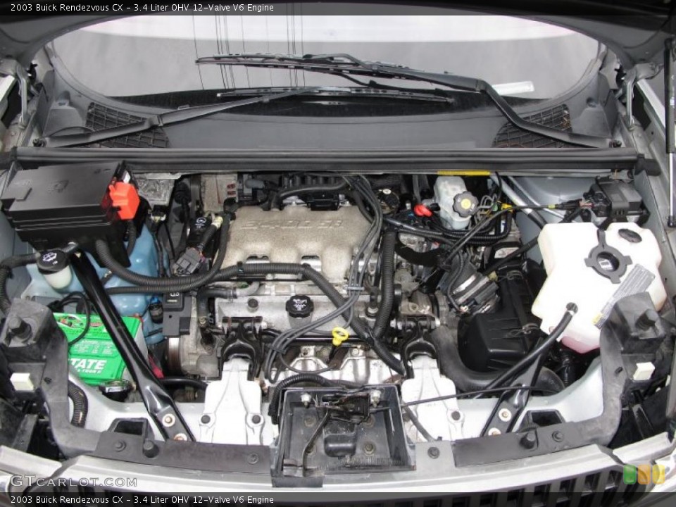 3.4 Liter OHV 12-Valve V6 2003 Buick Rendezvous Engine