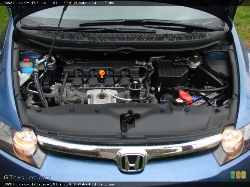 1.8 Liter SOHC 16-Valve 4 Cylinder Engine for the 2008 Honda Civic #38679166
