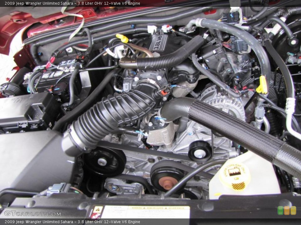 3.8 Liter OHV 12-Valve V6 Engine for the 2009 Jeep Wrangler Unlimited #38718803