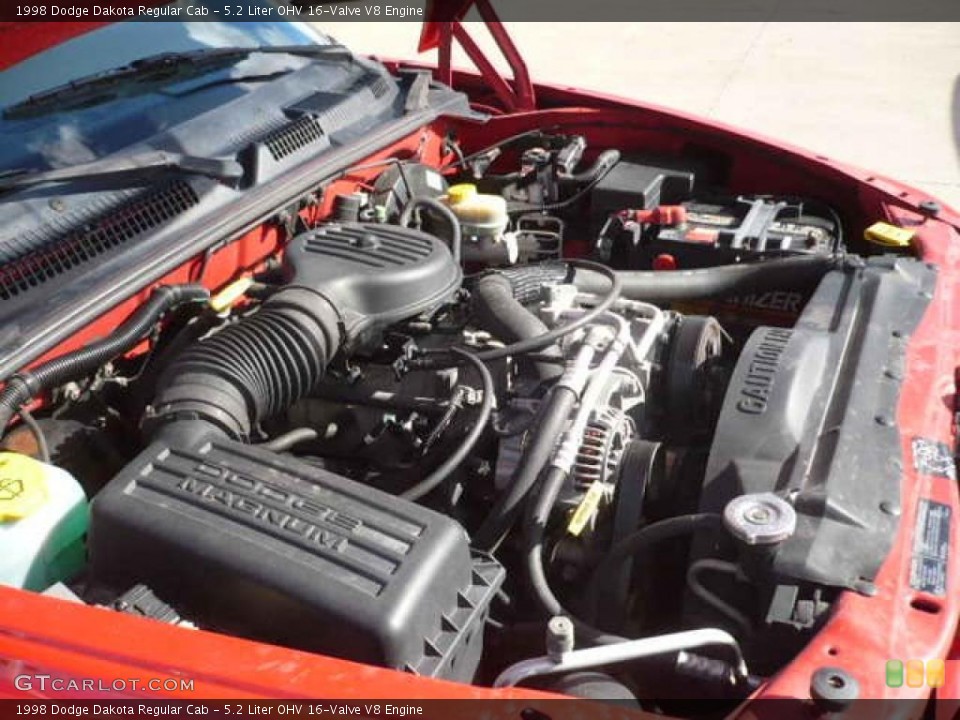 5.2 Liter OHV 16-Valve V8 Engine for the 1998 Dodge Dakota #38723215 5.2 Liter Dodge Engine Gas Mileage