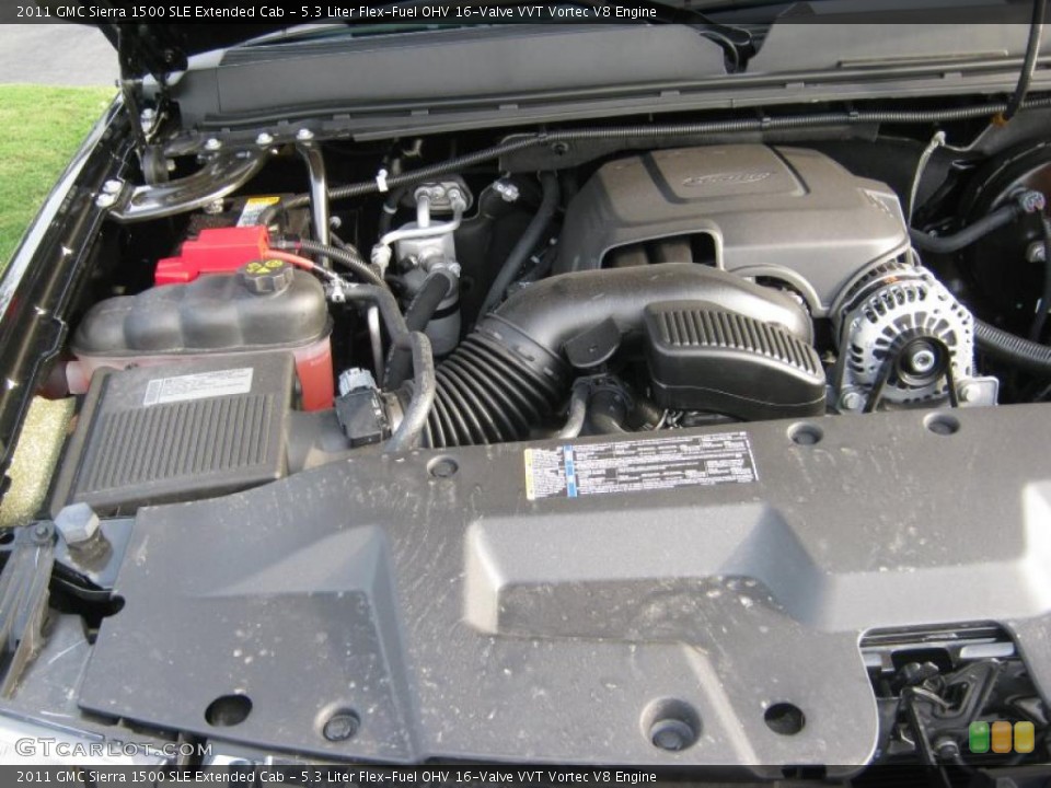 5.3 Liter Flex-Fuel OHV 16-Valve VVT Vortec V8 Engine for the 2011 GMC Sierra 1500 #38726707