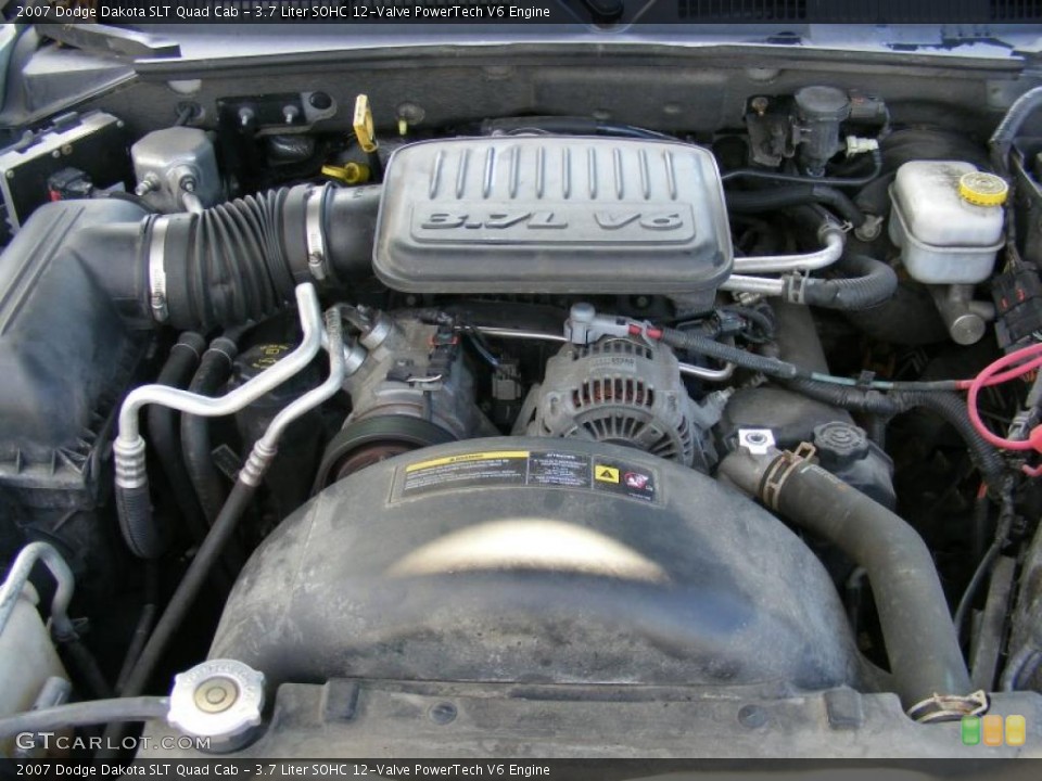 3.7 Liter SOHC 12-Valve PowerTech V6 Engine for the 2007 Dodge Dakota #38727999