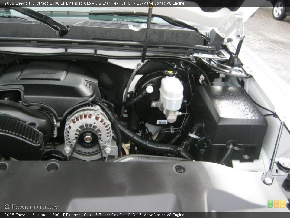 5.3 Liter Flex Fuel OHV 16-Valve Vortec V8 Engine for the 2008 Chevrolet Silverado 1500 #38730947