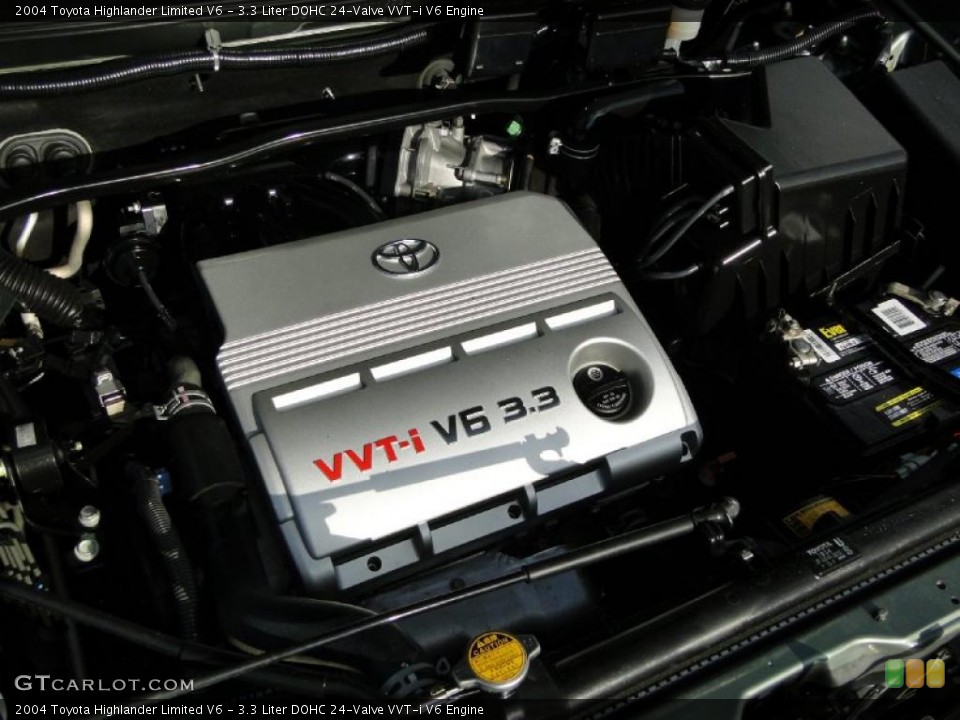 3.3 Liter DOHC 24-Valve VVT-i V6 Engine for the 2004 Toyota Highlander #38742936