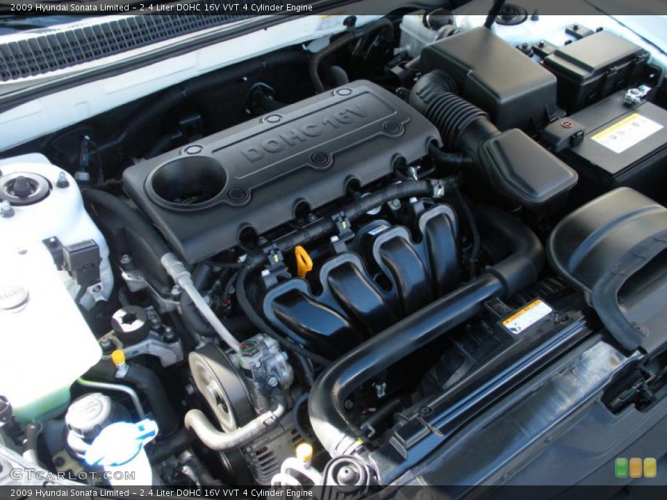 2.4 Liter DOHC 16V VVT 4 Cylinder Engine for the 2009 Hyundai Sonata #38745552