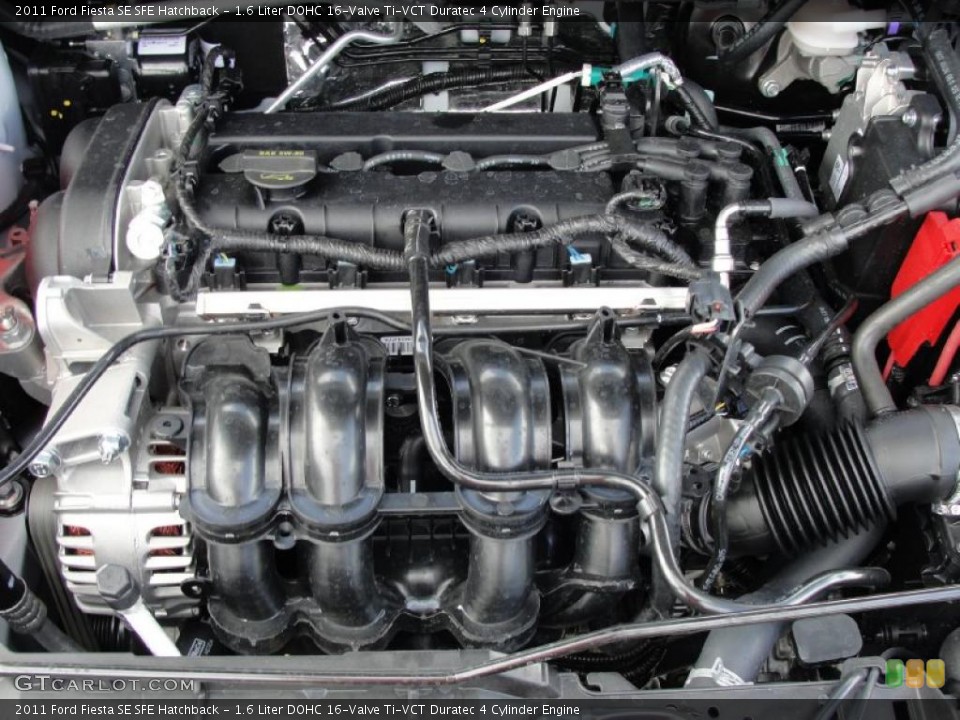 1.6 Liter DOHC 16-Valve Ti-VCT Duratec 4 Cylinder Engine for the 2011 Ford Fiesta #38751420