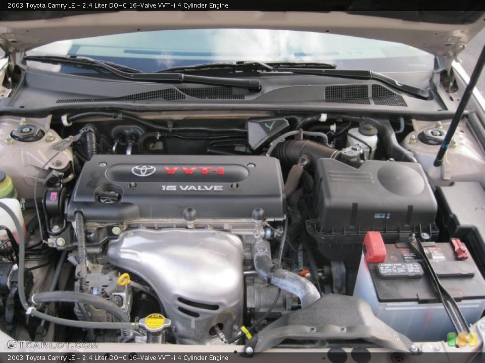2.4 Liter DOHC 16-Valve VVT-i 4 Cylinder Engine for the 2003 Toyota Camry #38756368