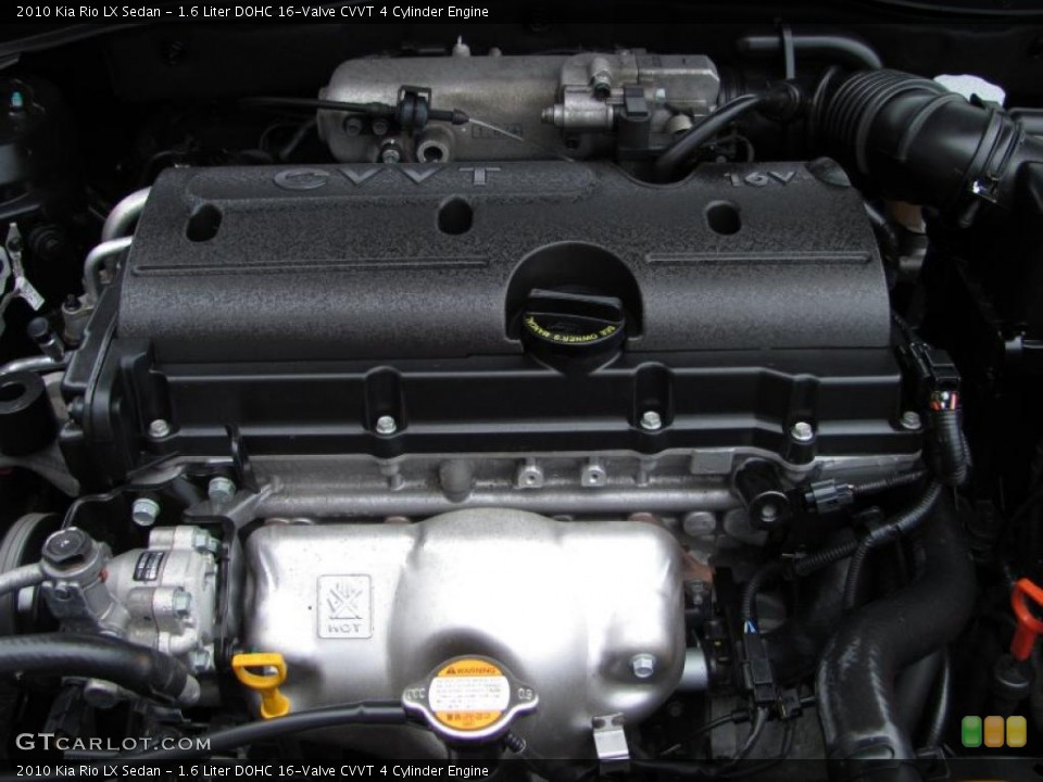 1.6 Liter DOHC 16-Valve CVVT 4 Cylinder Engine for the 2010 Kia Rio #38757576