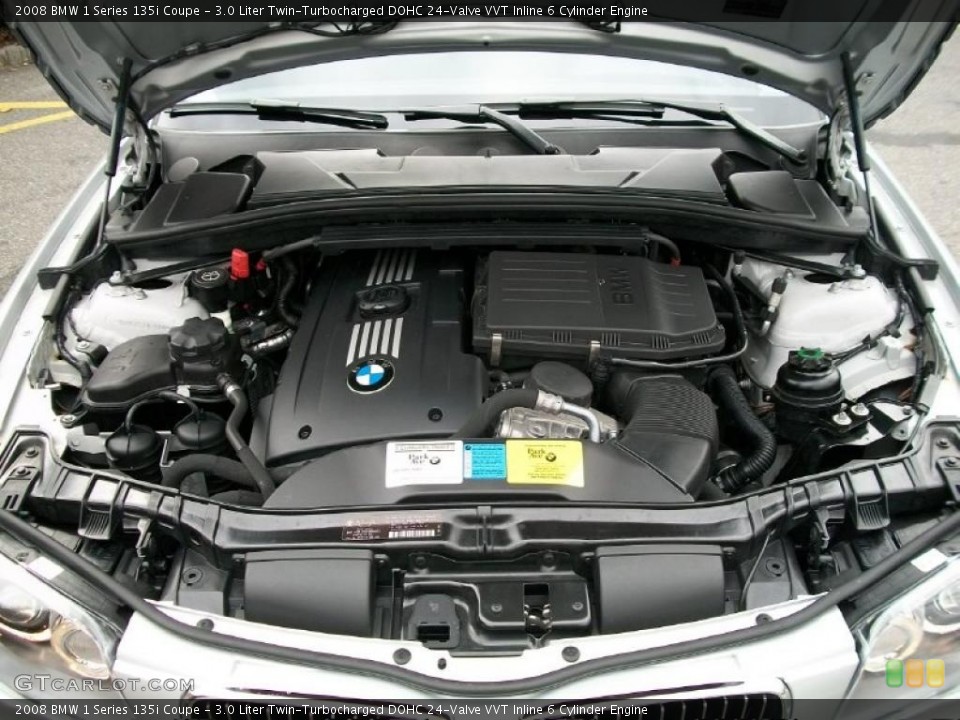 3.0 Liter Twin-Turbocharged DOHC 24-Valve VVT Inline 6 Cylinder Engine for the 2008 BMW 1 Series #38759544