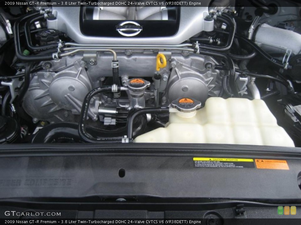 3.8 Liter Twin-Turbocharged DOHC 24-Valve CVTCS V6 (VR38DETT) Engine for the 2009 Nissan GT-R #38782321