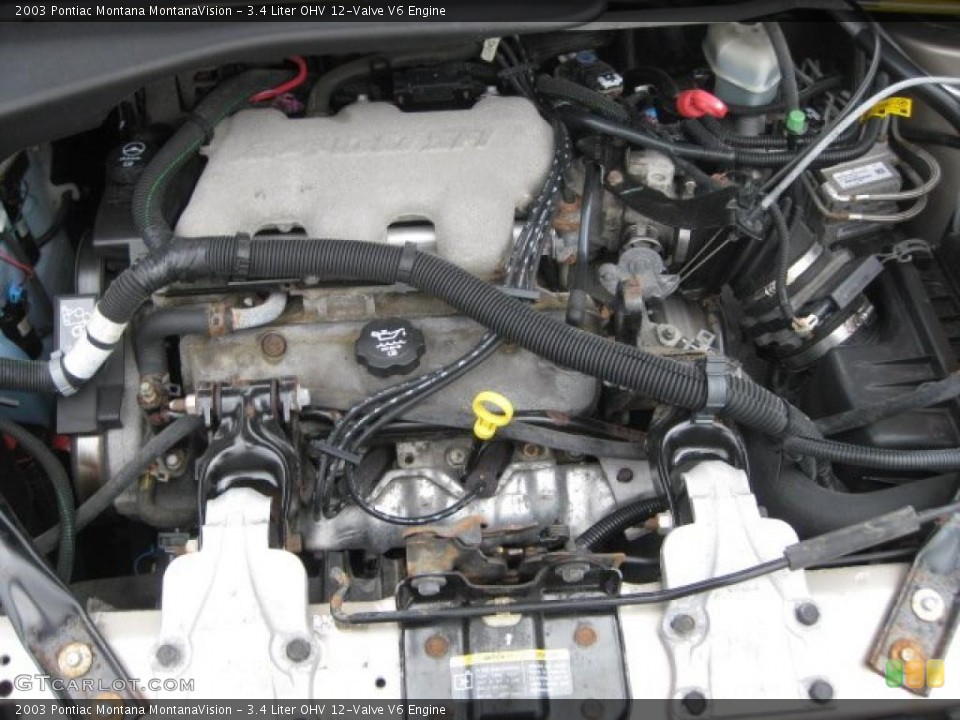 3.4 Liter OHV 12-Valve V6 Engine for the 2003 Pontiac Montana #38791270