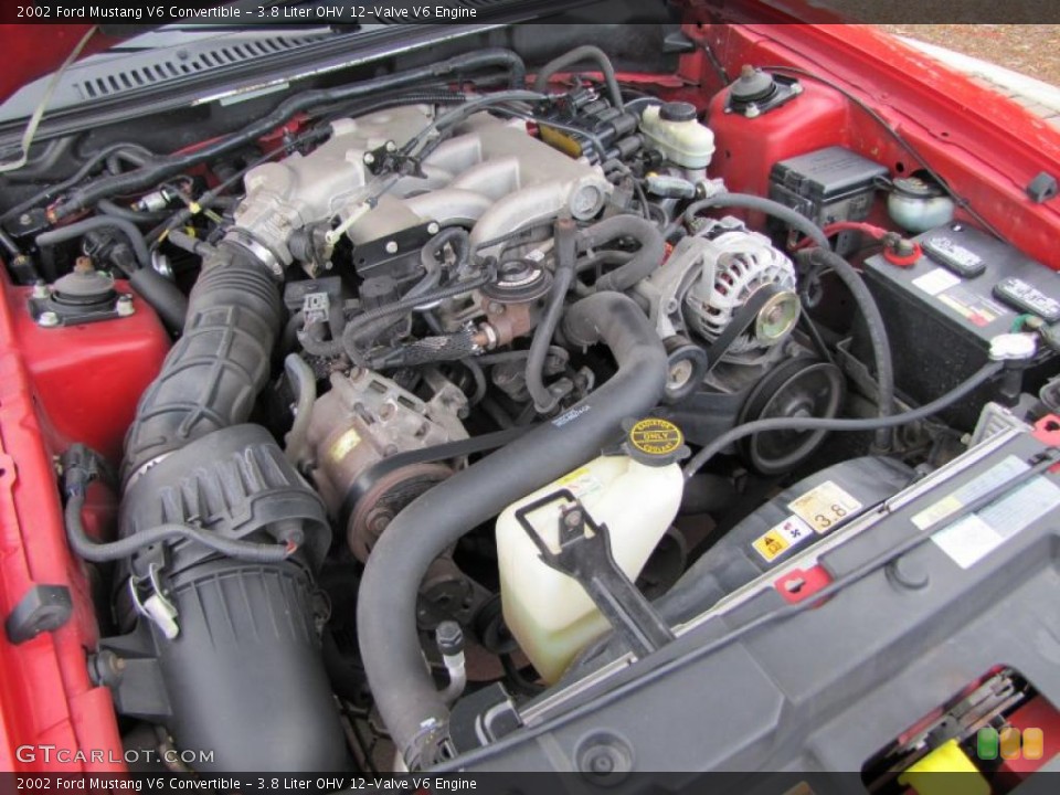 3.8 Liter OHV 12-Valve V6 Engine for the 2002 Ford Mustang #38792162