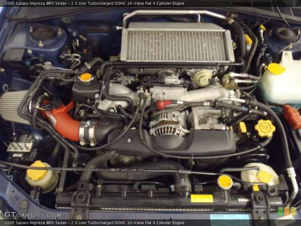 2.0 Liter Turbocharged DOHC 16-Valve Flat 4 Cylinder Engine for the 2005 Subaru Impreza #38797211