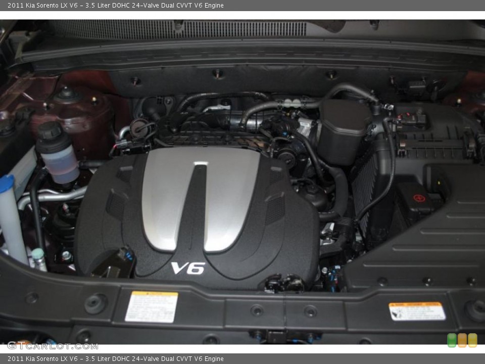 3.5 Liter DOHC 24-Valve Dual CVVT V6 Engine for the 2011 Kia Sorento #38813992