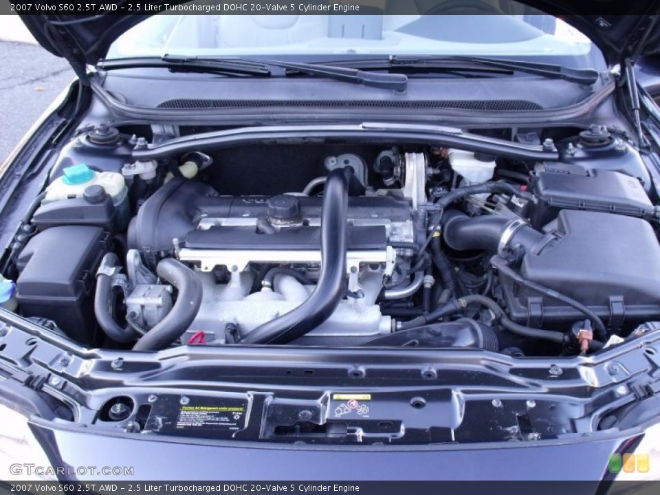 2.5 Liter Turbocharged DOHC 20-Valve 5 Cylinder Engine for the 2007 Volvo S60 #38818904